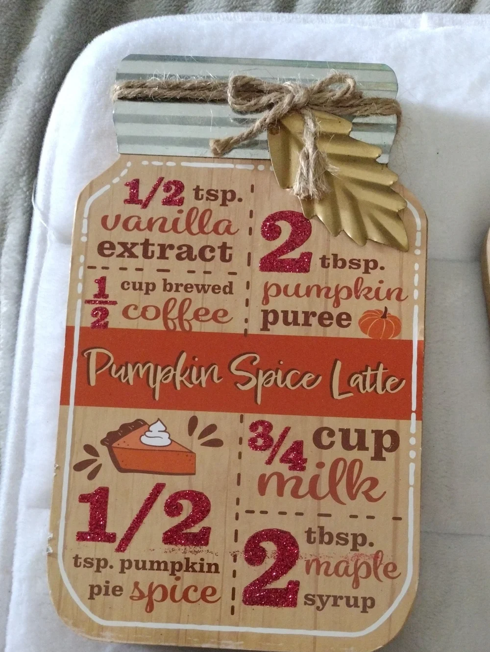 Autumn Pumpkin & Cider  Decor Set - Brown, Orange, Green